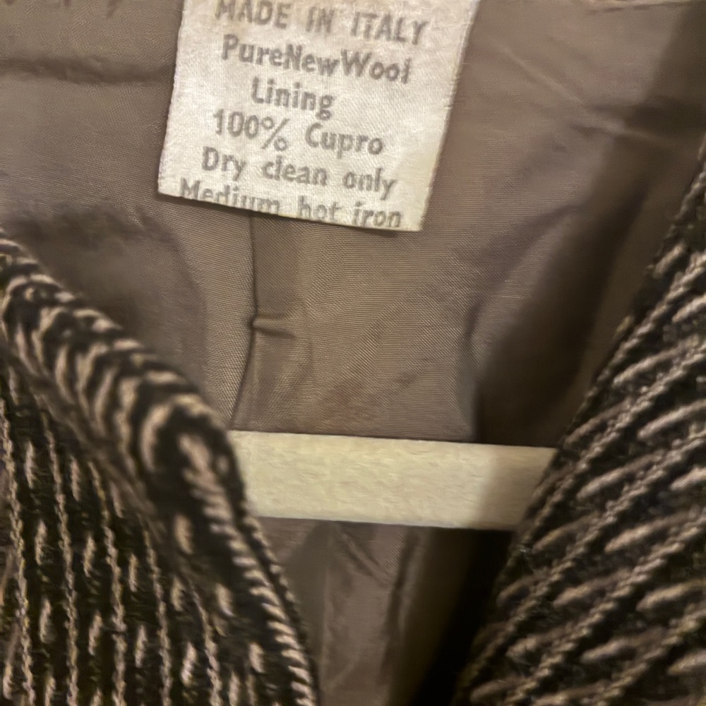 Vintage Giorgio Armani Borogonuovo 21 Wool Herringbone Blazer Jacket Size 10 - Picture 5 of 5